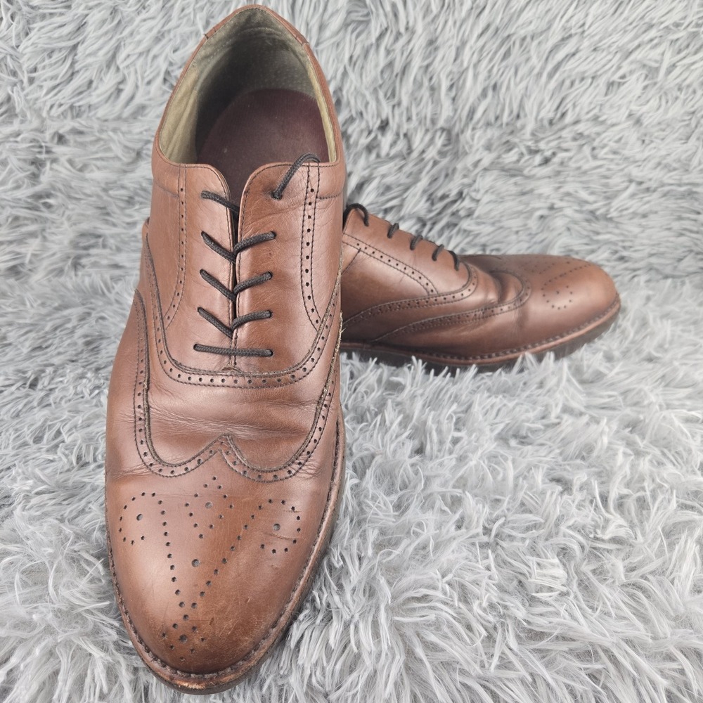 Rockport Mens 13M Brown Leather DressSports Vibram Wingtip Oxford 13273